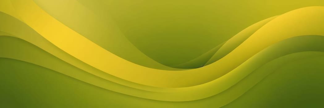 A gradient wallpaper with Helical shapes using olive and goldenrod gradient colors. Generative AI.