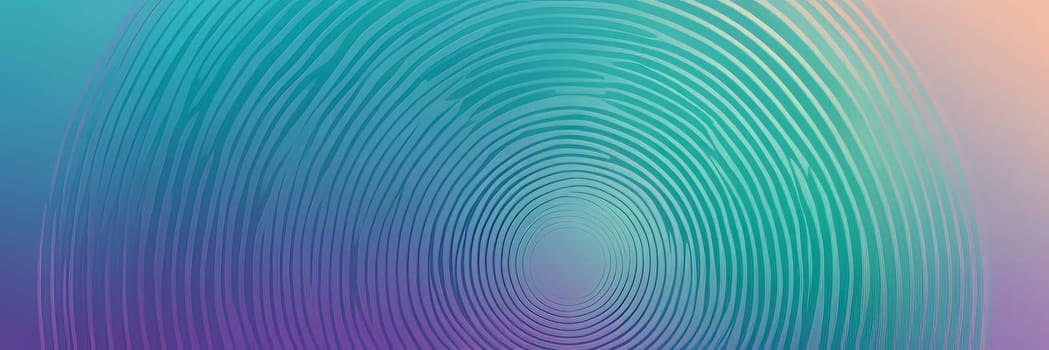A gradient wallpaper with Concentric shapes using aqua and thistle gradient colors. Generative AI.