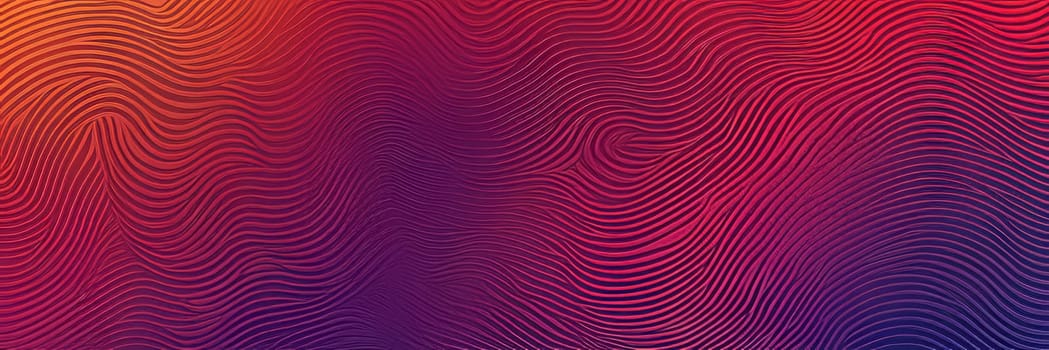 A gradient wallpaper with Guilloche shapes using red and violet gradient colors. Generative AI.
