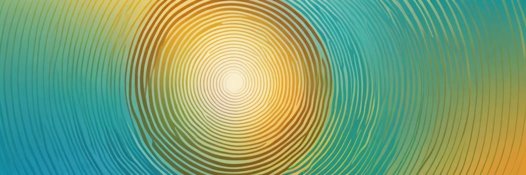 A gradient wallpaper with Concentric shapes using aqua and wheat gradient colors. Generative AI.