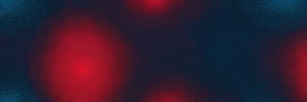 A gradient wallpaper with Stippled shapes using red and darkslateblue gradient colors. Generative AI.