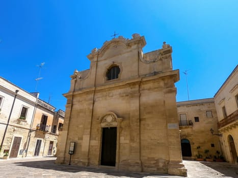 Old italian church in the baroque city of Lecce