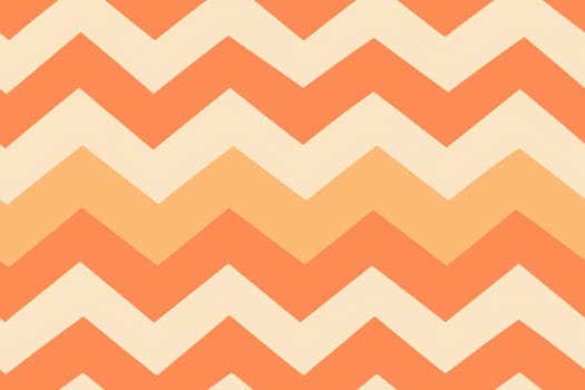 Peach Zigzag Stripe Seamless Pattern Background. AI generative.