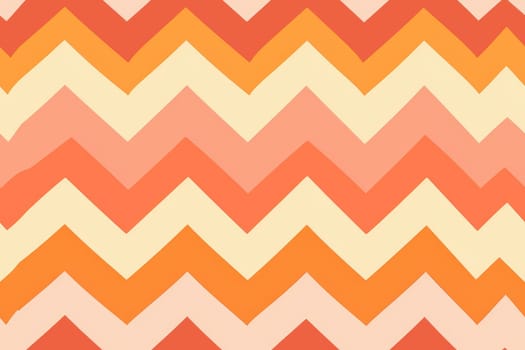 Peach Zigzag Stripe Seamless Pattern Background. AI generative.