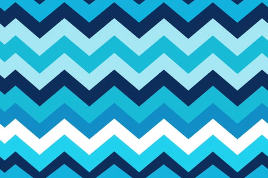 Blue Zigzag Stripe Seamless Pattern Background. AI generative.