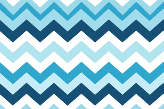 Blue Zigzag Stripe Seamless Pattern Background. AI generative.