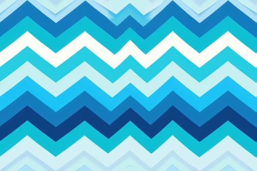 Blue Zigzag Stripe Seamless Pattern Background. AI generative.