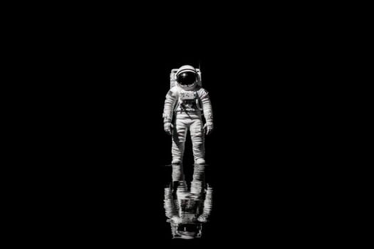 Photo of an astronaut in the black Generative AI.