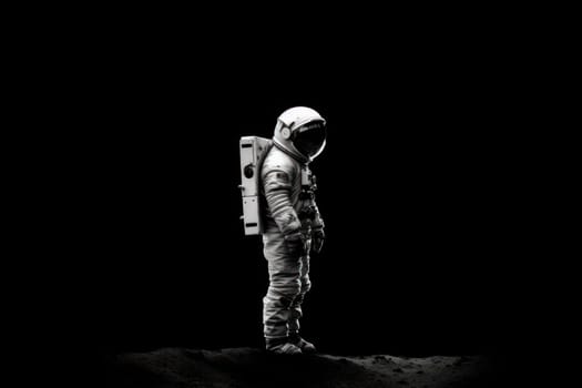 Photo of an astronaut in the black Generative AI.