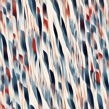 An image showcasing a seamless pattern of an abstract painting featuring vibrant red, white, and blue colors.