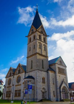 House in the German city of Bielefeld. High quality photo