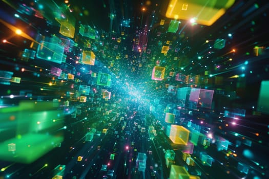 futuristic digital technology background, Abstract background or banner horizontal.