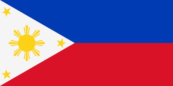 Philippines flag background illustration red blue stripes blue yellow stars