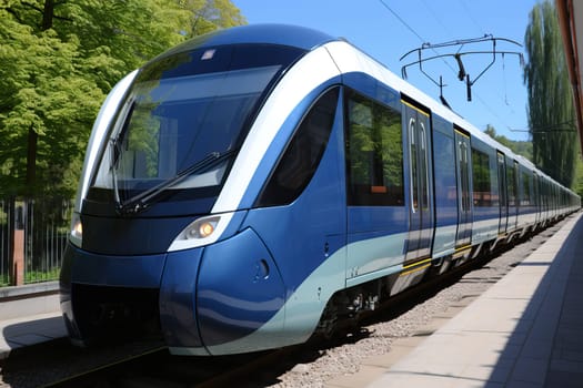 The front part of a subway car, a high-speed train and a train driver's car.