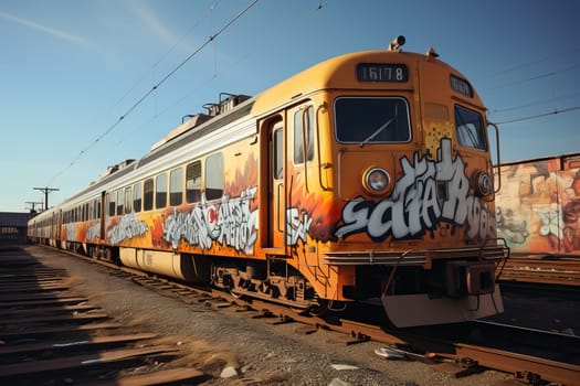 an old and abandoned rusty train, a train that needs insulation