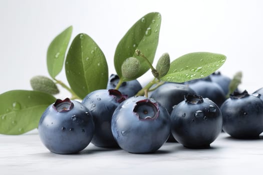 Cherry on background. Juicy red cherry, fresh and sweet. Generated AI