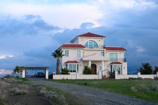 Mediterranean style house in a village in winter in Cyprus 4