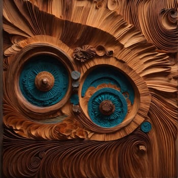 This photograph showcases a detailed wood carving of an owl, highlighting its intricate craftsmanship and lifelike features.