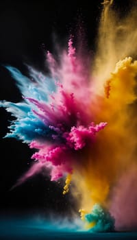 Banner for the Holi Festival of Colors. generate ai beautiful