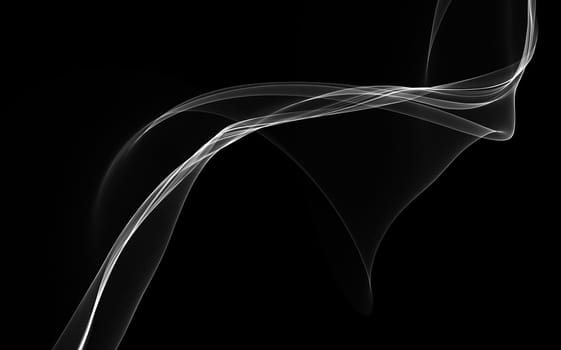 Dark abstract background with a glowing abstract waves, abstract background