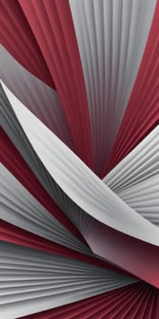 A gradient wallpaper with Fanned shapes using maroon and lightgray colors. Generative AI.