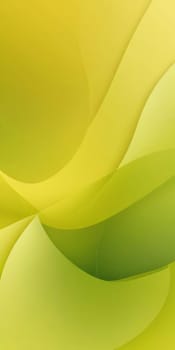 A gradient wallpaper with Fractal shapes using lime and palegoldenrod colors. Generative AI.