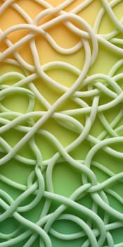 A gradient wallpaper with Knotted shapes using white and honeydew colors. Generative AI.