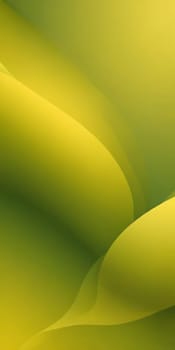 A gradient wallpaper with Amorphous shapes using olive and goldenrod colors. Generative AI.