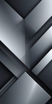 A gradient wallpaper with Oblique shapes using black and slategrey colors. Generative AI.