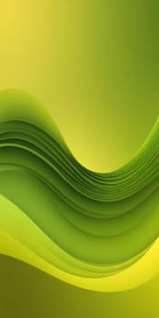 A gradient wallpaper with Waved shapes using olive and yellowgreen colors. Generative AI.