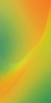A gradient wallpaper with Guilloche shapes using orange and lightgreen colors. Generative AI.
