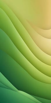 A gradient wallpaper with Looped shapes using green and khaki colors. Generative AI.