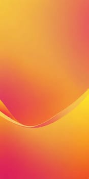 A gradient wallpaper with Ogee shapes using yellow and lightcoral colors. Generative AI.