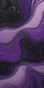 A gradient wallpaper with Marbled shapes using black and violet colors. Generative AI.