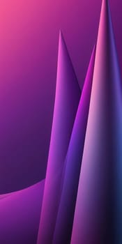 A gradient wallpaper with Conical shapes using purple and darkmagenta colors. Generative AI.