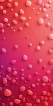 A gradient wallpaper with Pebbled shapes using red and hotpink colors. Generative AI.