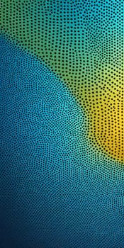 A gradient wallpaper with Perforated shapes using blue and cornsilk colors. Generative AI.