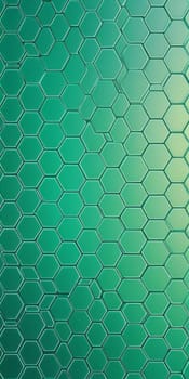 A gradient wallpaper with Octagonal shapes using silver and mediumseagreen colors. Generative AI.