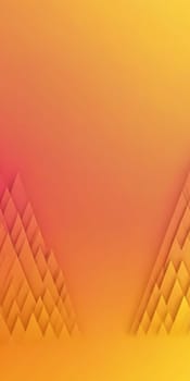 A gradient wallpaper with Serrated shapes using yellow and lightsalmon colors. Generative AI.