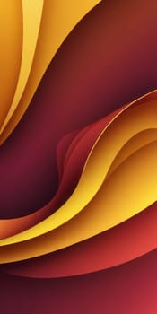 An artwork with Twisted shapes using maroon and darkgoldenrod gradient colors. Generative AI.