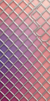 An artwork with Lattice shapes using silver and lavenderblush gradient colors. Generative AI.