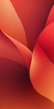 An artwork with Freeform shapes using red and saddlebrown gradient colors. Generative AI.