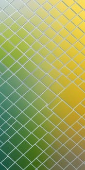 An artwork with Grid shapes using silver and greenyellow gradient colors. Generative AI.