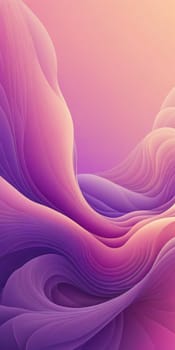 An artwork with Fractal shapes using purple and mistyrose gradient colors. Generative AI.