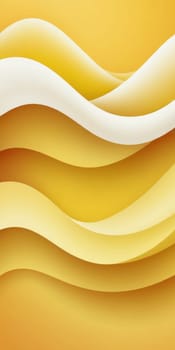 An artwork with Waved shapes using white and lemonchiffon gradient colors. Generative AI.