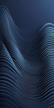 An artwork with Waveform shapes using navy and darkslategray gradient colors. Generative AI.