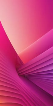 An artwork with Fanned shapes using fuchsia and magenta gradient colors. Generative AI.