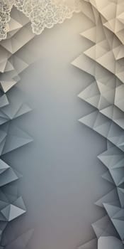 An artwork with Trapezoidal shapes using gray and oldlace gradient colors. Generative AI.