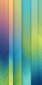 An artwork with Chevron shapes using blue and honeydew gradient colors. Generative AI.
