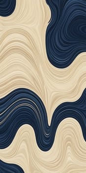 An artwork with Marbled shapes using navy and antiquewhite gradient colors. Generative AI.